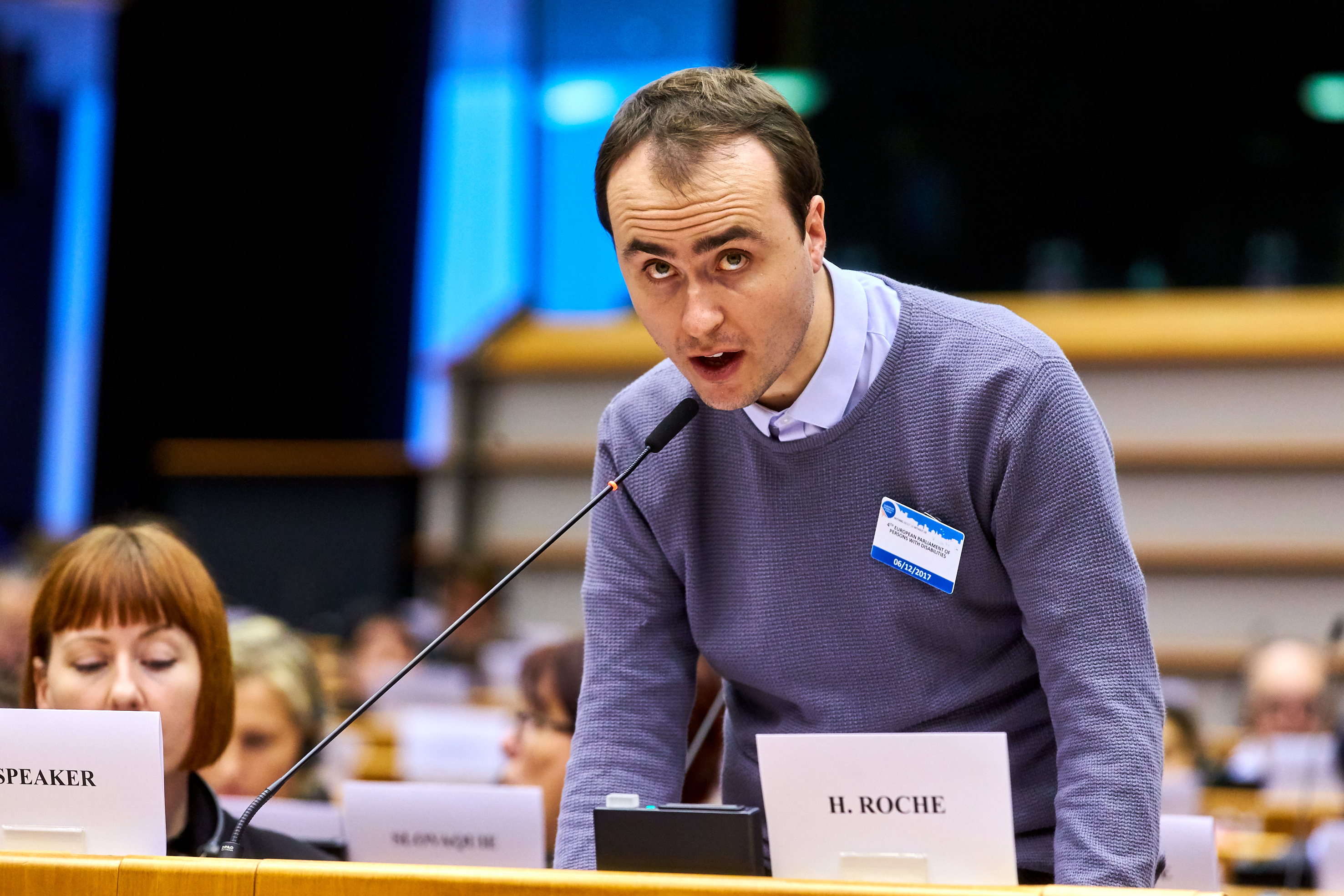 “What if all people had to do a test to vote?” – Inclusion Europe board member Harry Roche speaks to EU leaders at Disability Parliament